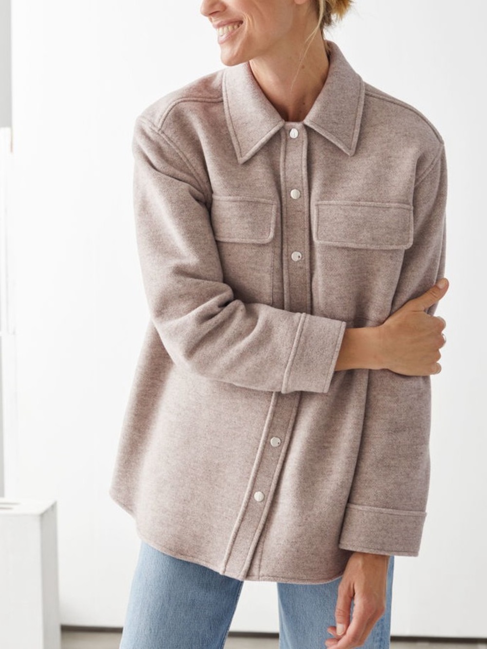 & OTHER STORIES
Oversized Wool Blend Workwear Shirt